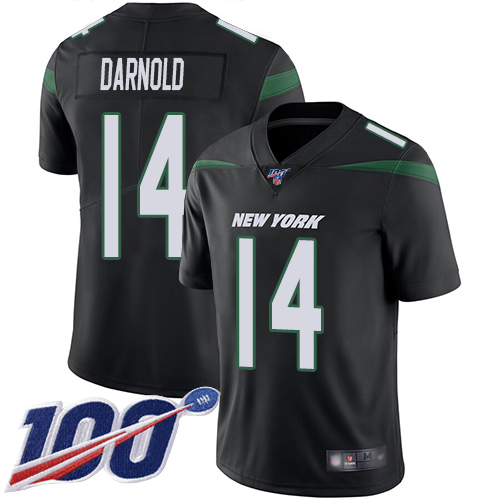 New York Jets Limited Black Men Sam Darnold Alternate Jersey NFL Football #14 100th Season Vapor Untouchable->new york jets->NFL Jersey